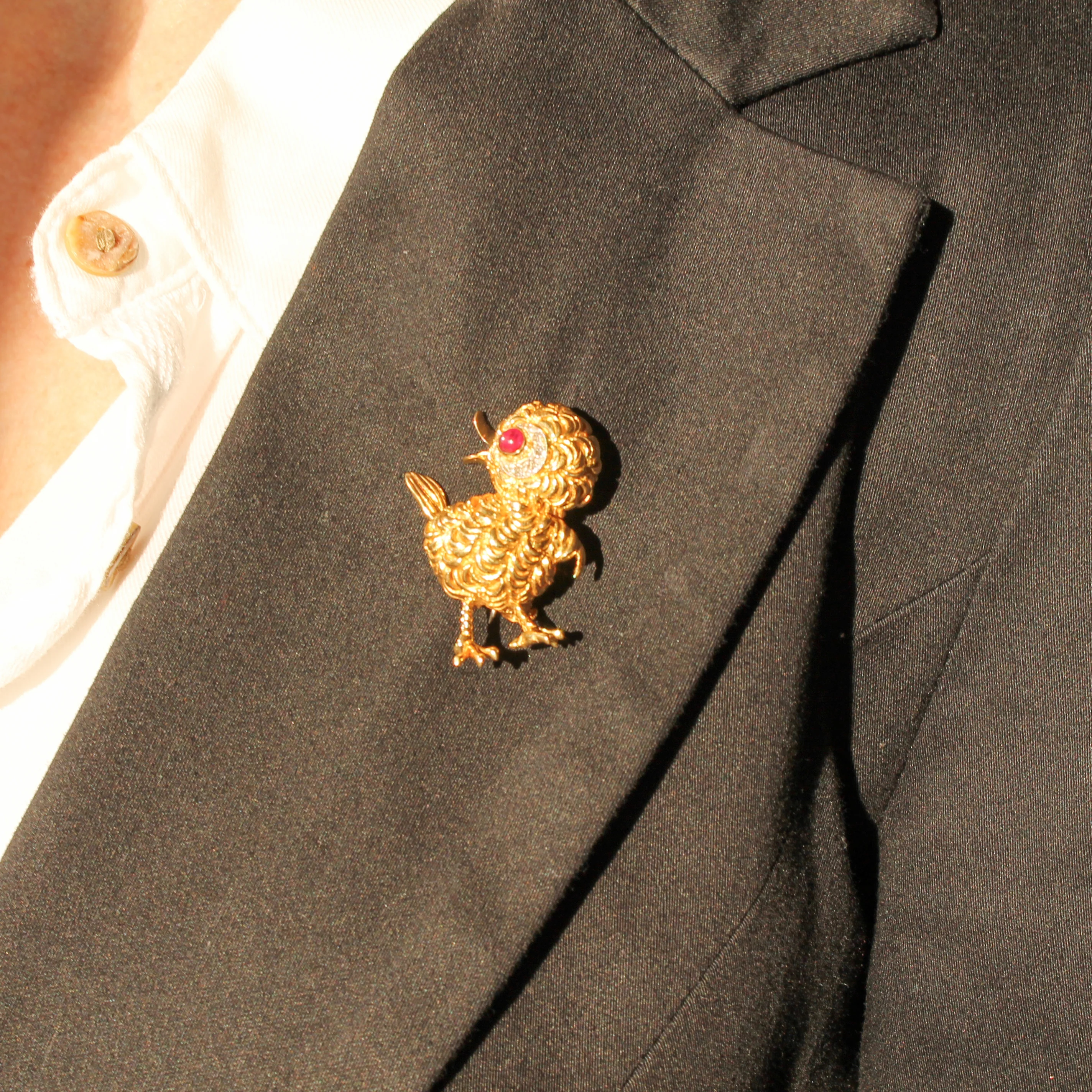 Vintage Ben Rosenfeld Chick Brooch, dated 1962 - Image 6