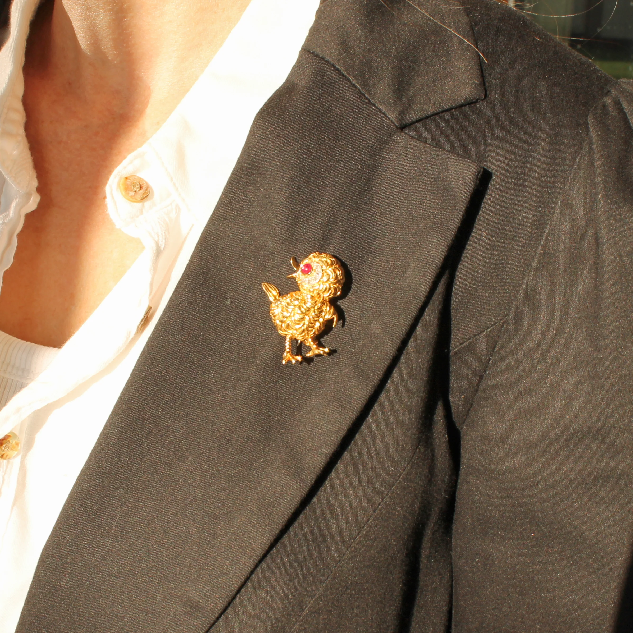 Vintage Ben Rosenfeld Chick Brooch, dated 1962 - Image 7