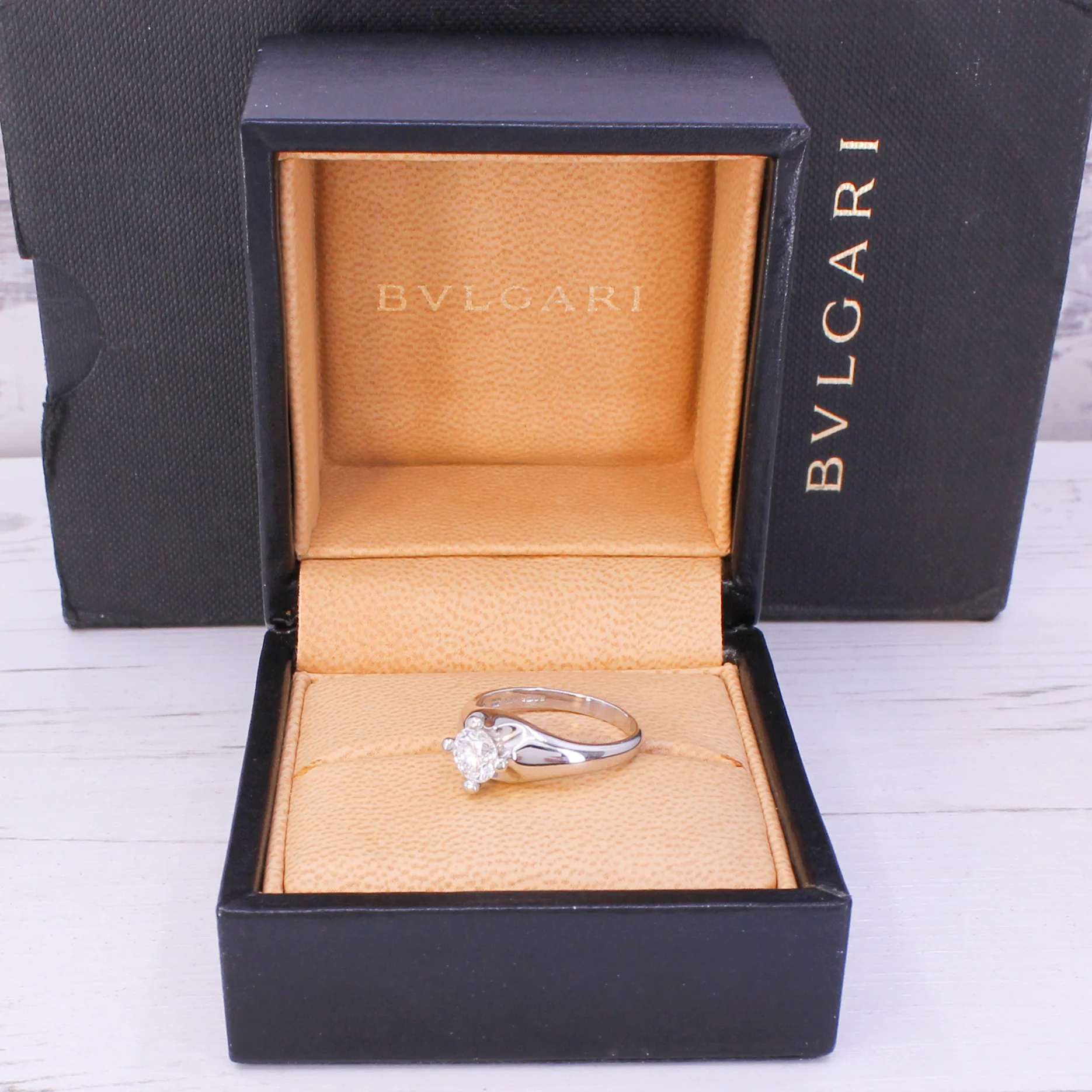 BULGARI 0.70 Carat Round Brilliant "Corona" Solitaire Ring - Image 6