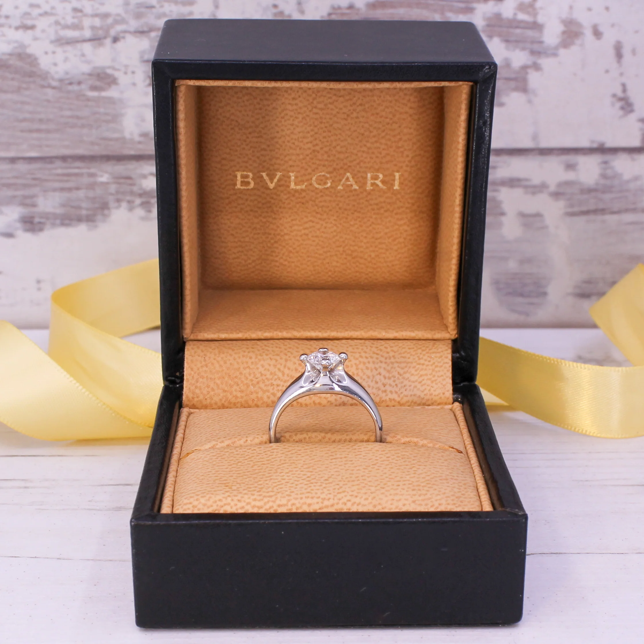 BULGARI 0.70 Carat Round Brilliant "Corona" Solitaire Ring - Image 9