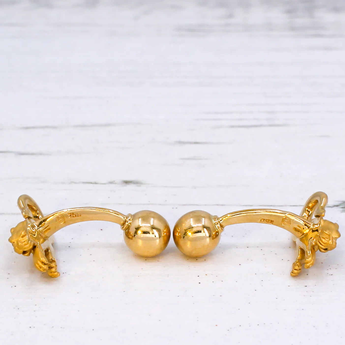 CARRERA Y CARRERA Panther Cufflinks, 18k Gold - Image 7