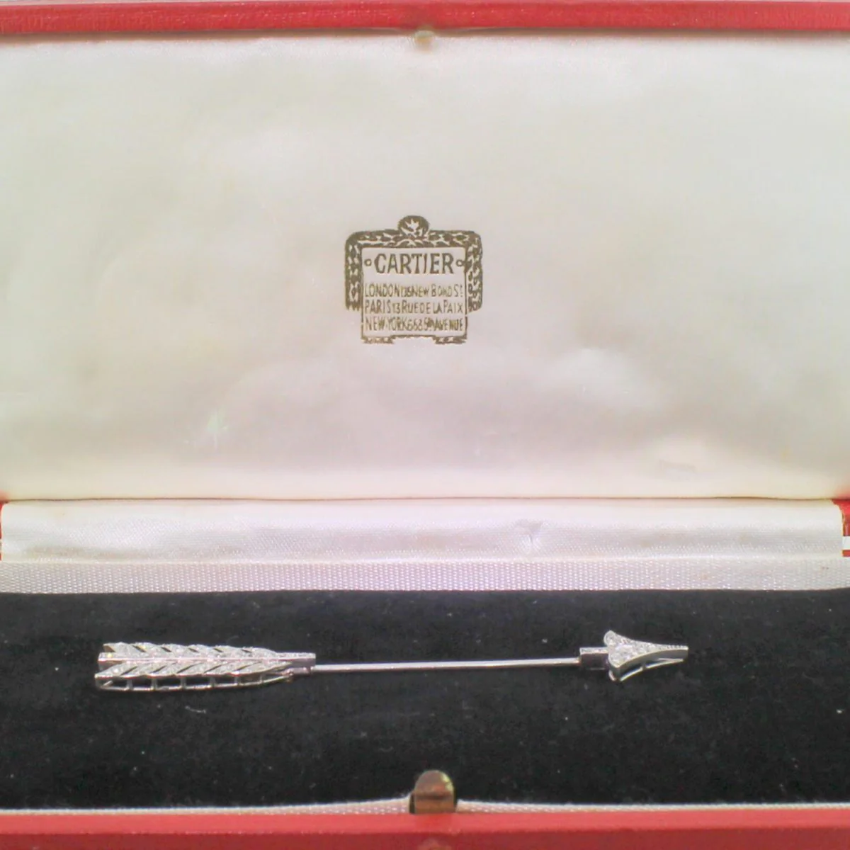CARTIER Belle Epoque Rose Cut Diamond Jabot Pin, circa 1910 - Image 6