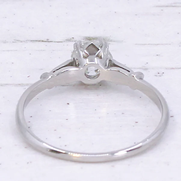Edwardian 0.54 Carat Old Cut Diamond Engagement Ring, circa 1910 - Image 5