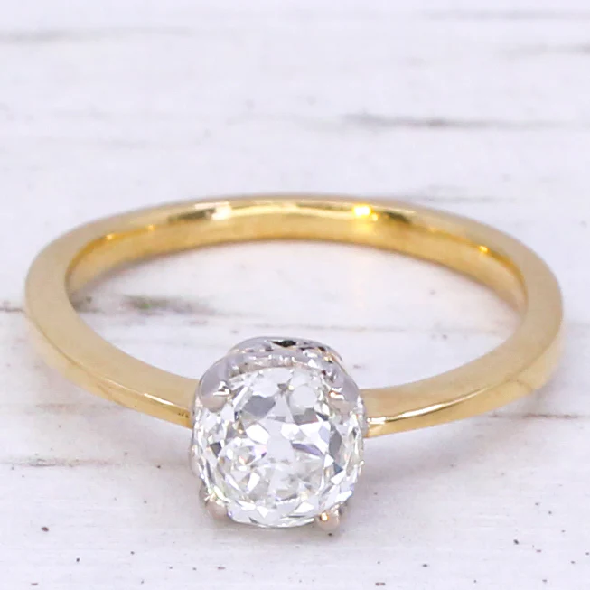 Edwardian 1.19 Carat Old Cut Diamond Engagement Ring, circa 1910 - Image 3