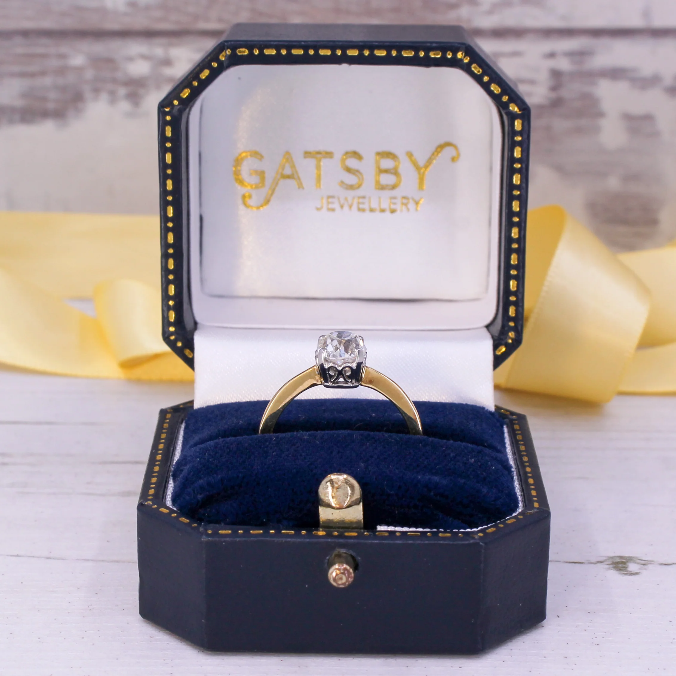 Edwardian 1.19 Carat Old Cut Diamond Engagement Ring, circa 1910 - Image 9