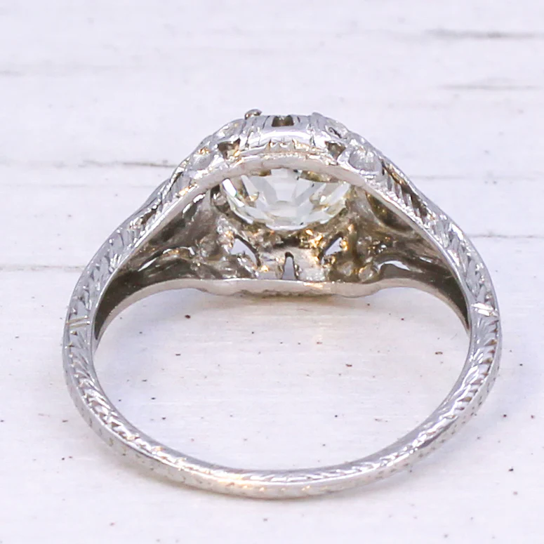 Edwardian 1.85 Carat Old Cut Diamond Engagement Ring, circa 1910 - Image 5