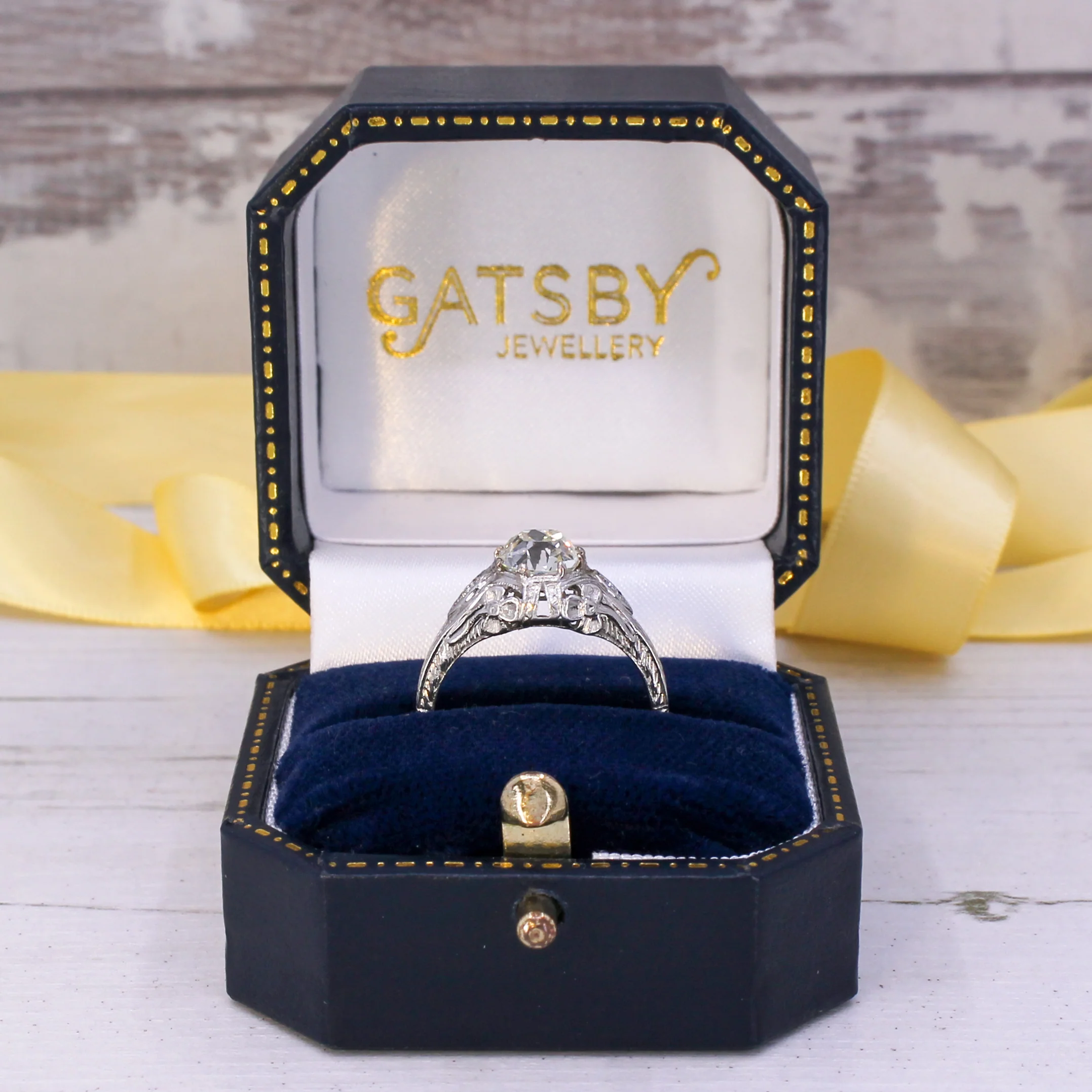 Edwardian 1.85 Carat Old Cut Diamond Engagement Ring, circa 1910 - Image 9