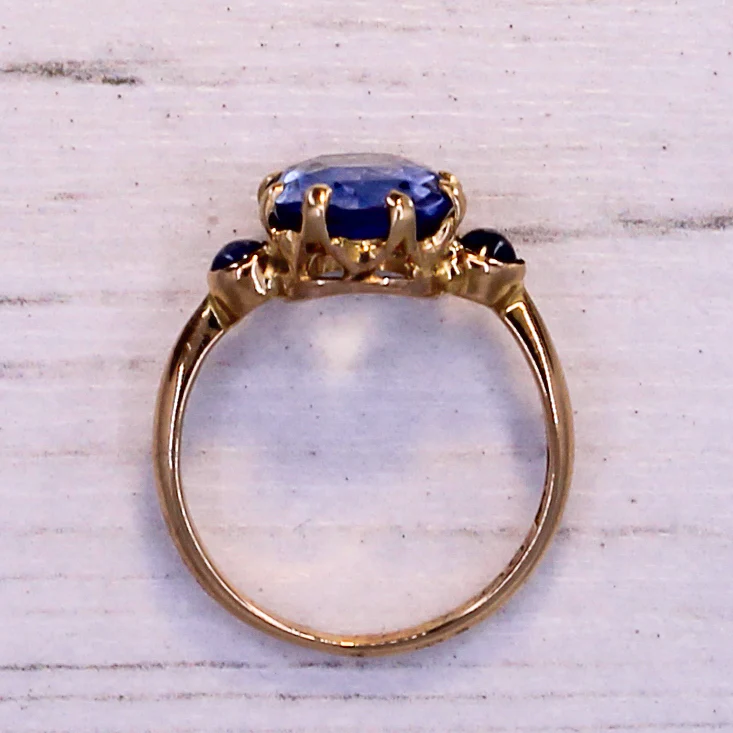 Edwardian 3.52 Carat Ceylon Sapphire Ring, dated 1912 - Image 6