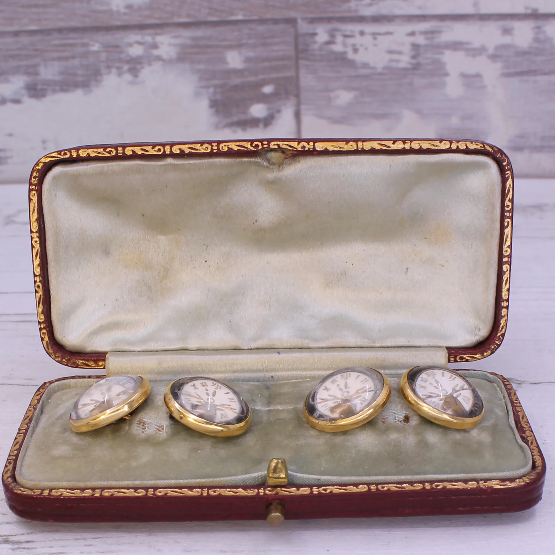 Edwardian Essex Crystal "Elks Lodge" Cufflinks, Boxed, circa 1910 - Image 6