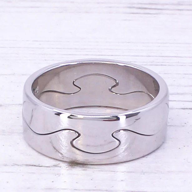 GEORG JENSEN Fusion Two Piece Ring, 18k White Gold, size W - Image 4