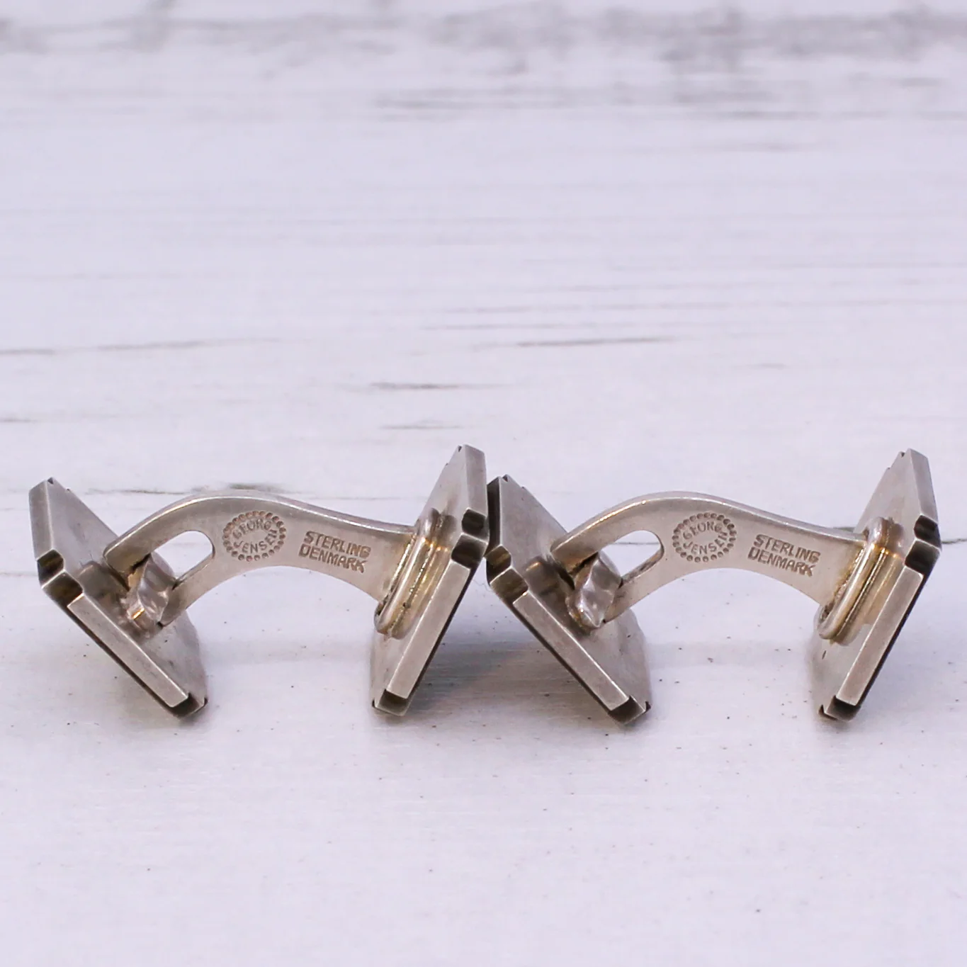 GEORG JENSEN Silver Cufflinks by Henry Pilstrup, circa 1955 - Image 4