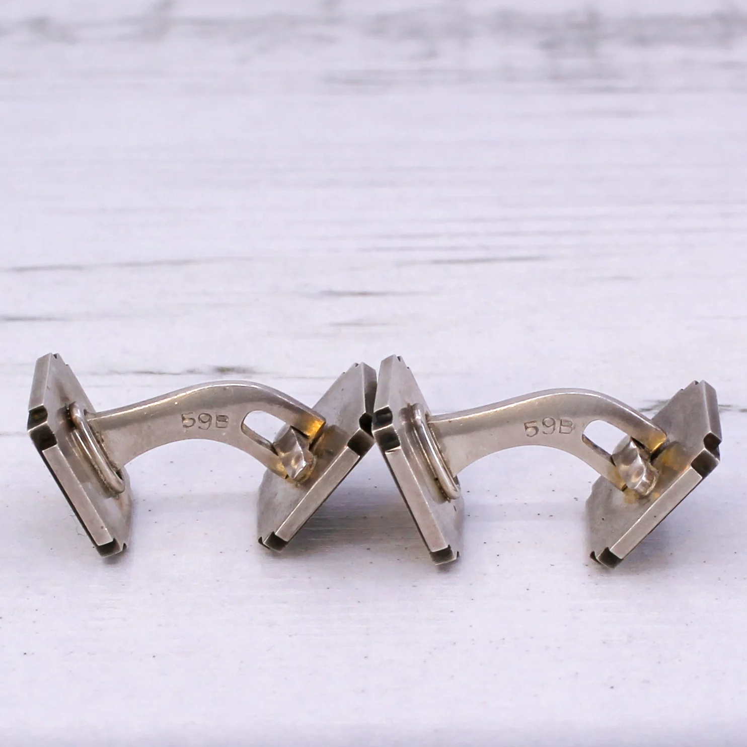 GEORG JENSEN Silver Cufflinks by Henry Pilstrup, circa 1955 - Image 5