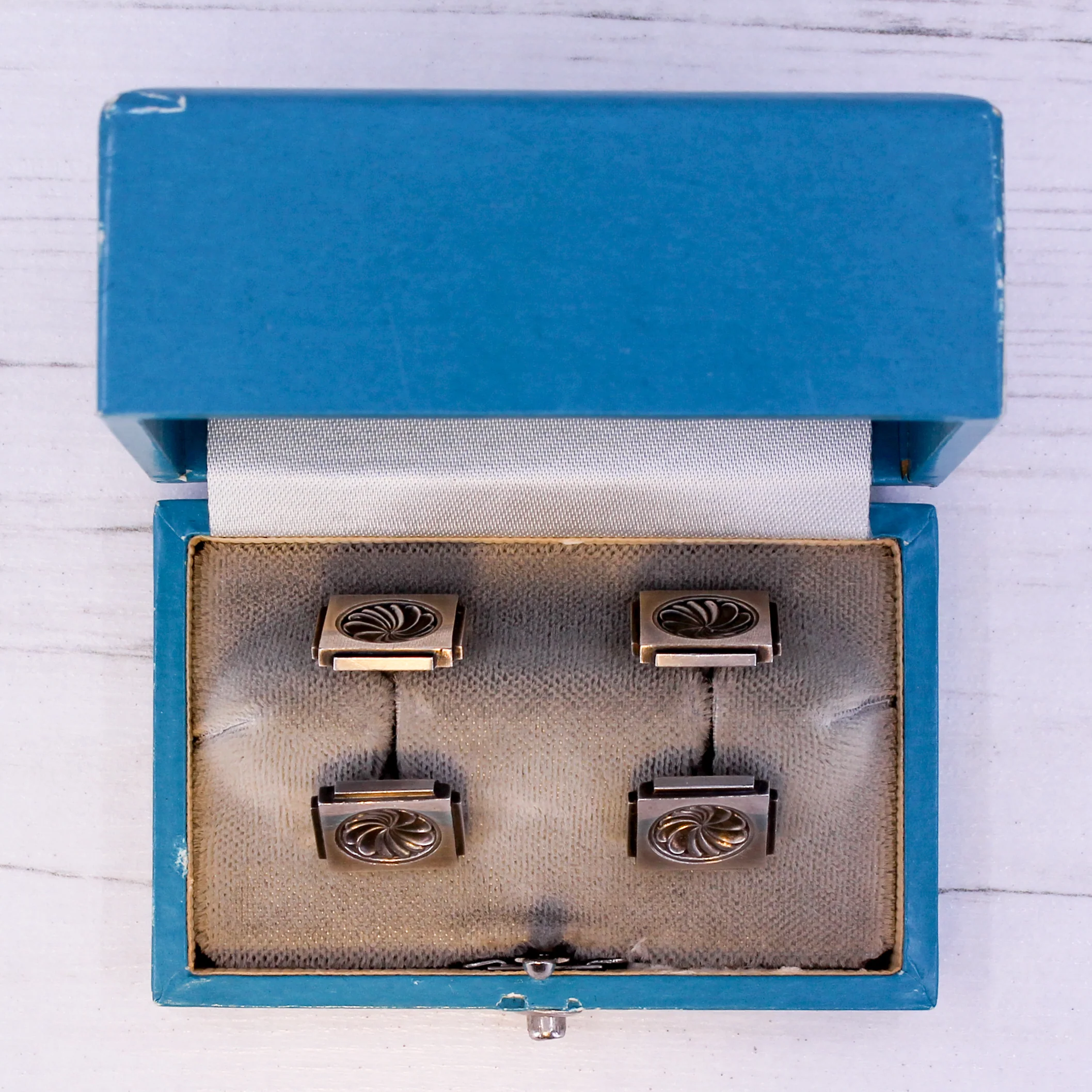 GEORG JENSEN Silver Cufflinks by Henry Pilstrup, circa 1955 - Image 6