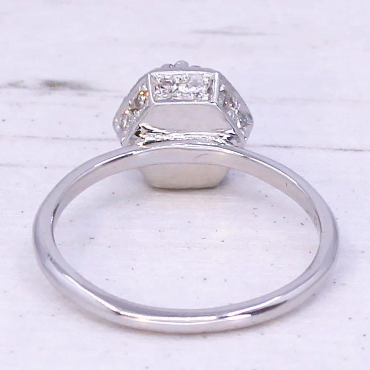 Late 20th Century 1.00 Carat Rose Cut Diamond Solitaire Ring, circa 1980 - Image 5