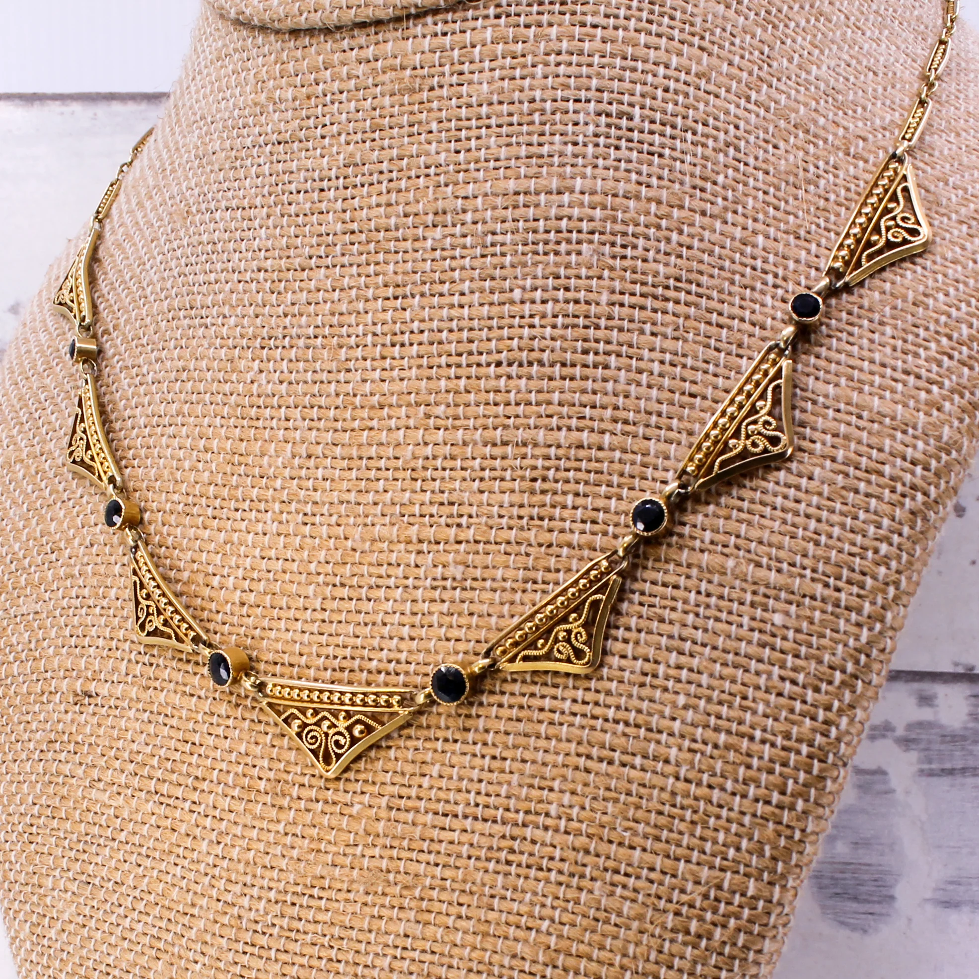 Mid Century Sapphire Necklace, French, circa 1960 - Image 5