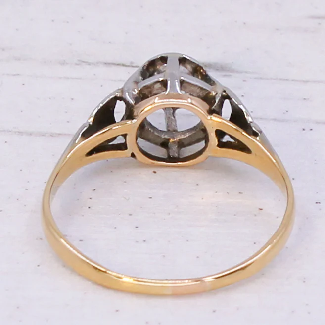 Retro 0.30 Carat Old Cut Diamond Engagement Ring, circa 1945 - Image 5