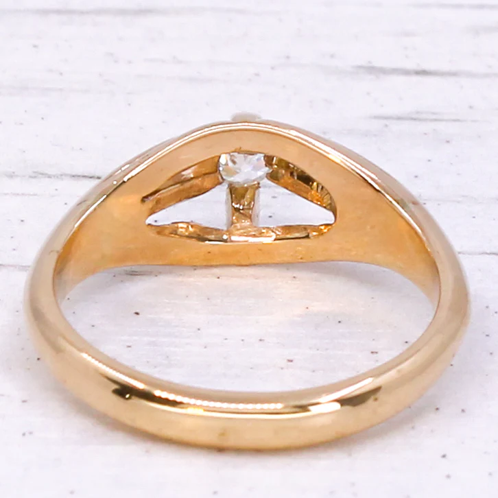 Victorian 0.21 Carat Old Cut Diamond Solitaire Ring, circa 1900 - Image 5