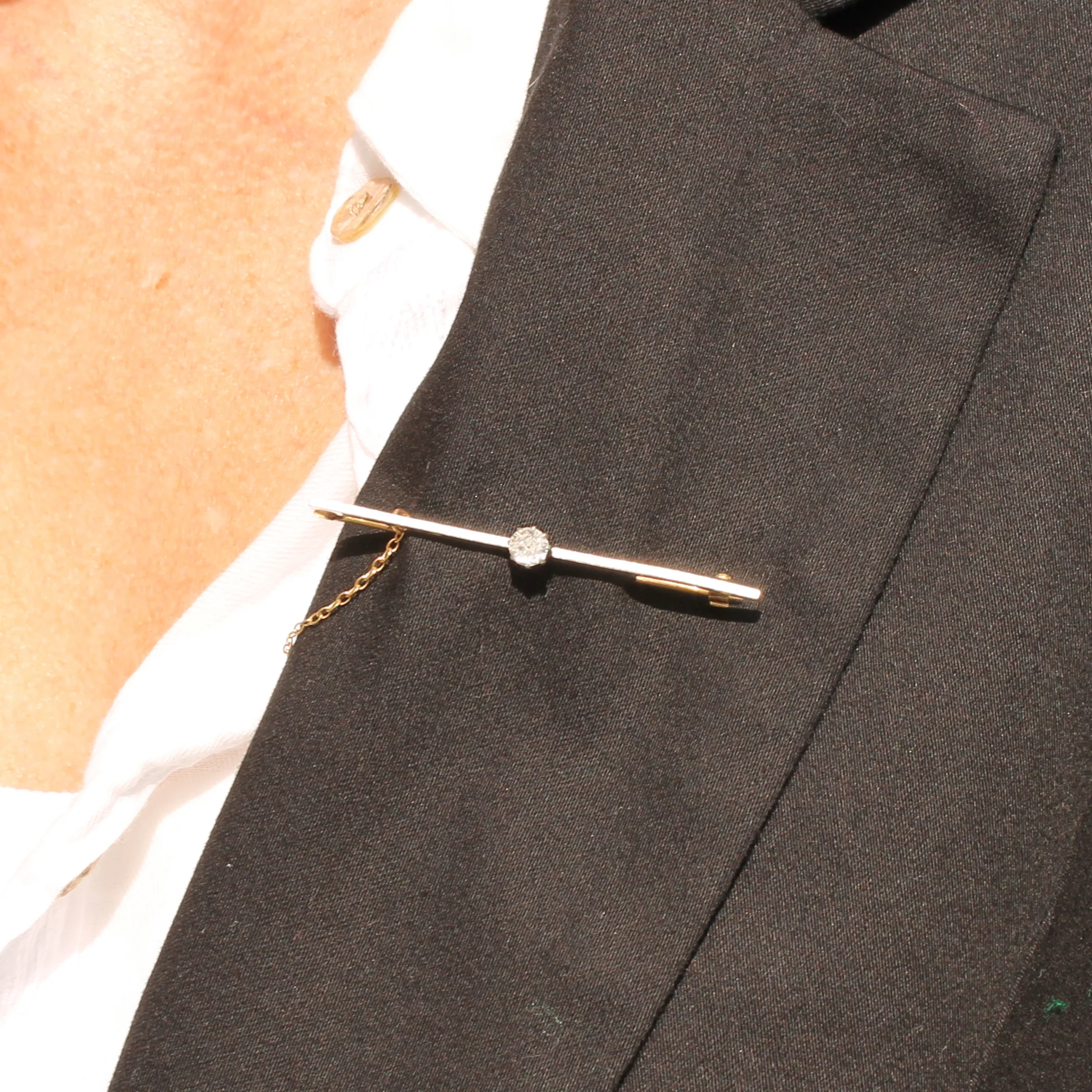 Victorian 0.40 Carat Old Cut Diamond Pin Brooch, circa 1900 - Image 3
