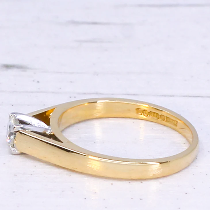 Vintage 0.33 Carat Brilliant Cut Diamond Engagement Ring, dated 1991 - Image 4