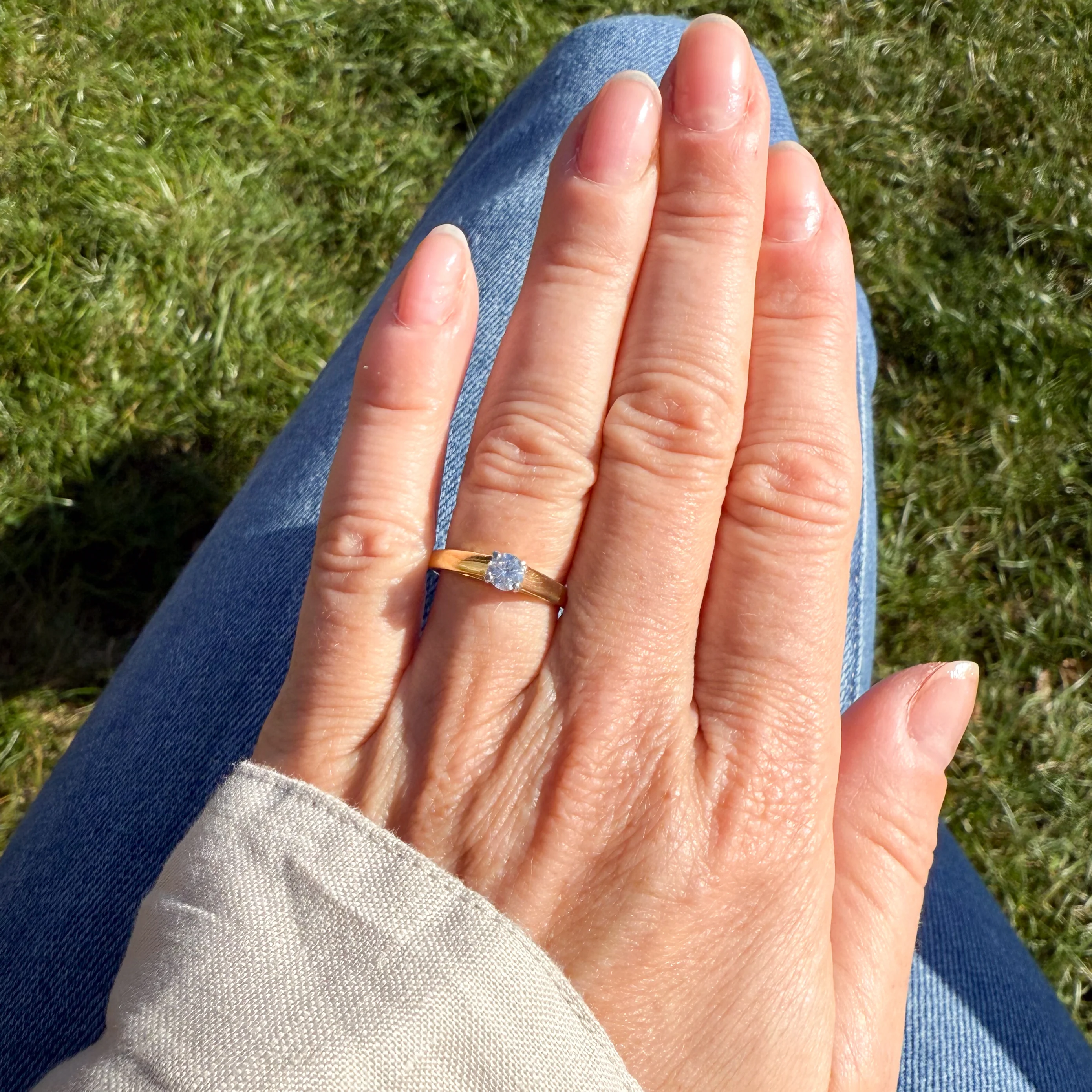 Vintage 0.33 Carat Brilliant Cut Diamond Engagement Ring, dated 1991 - Image 6