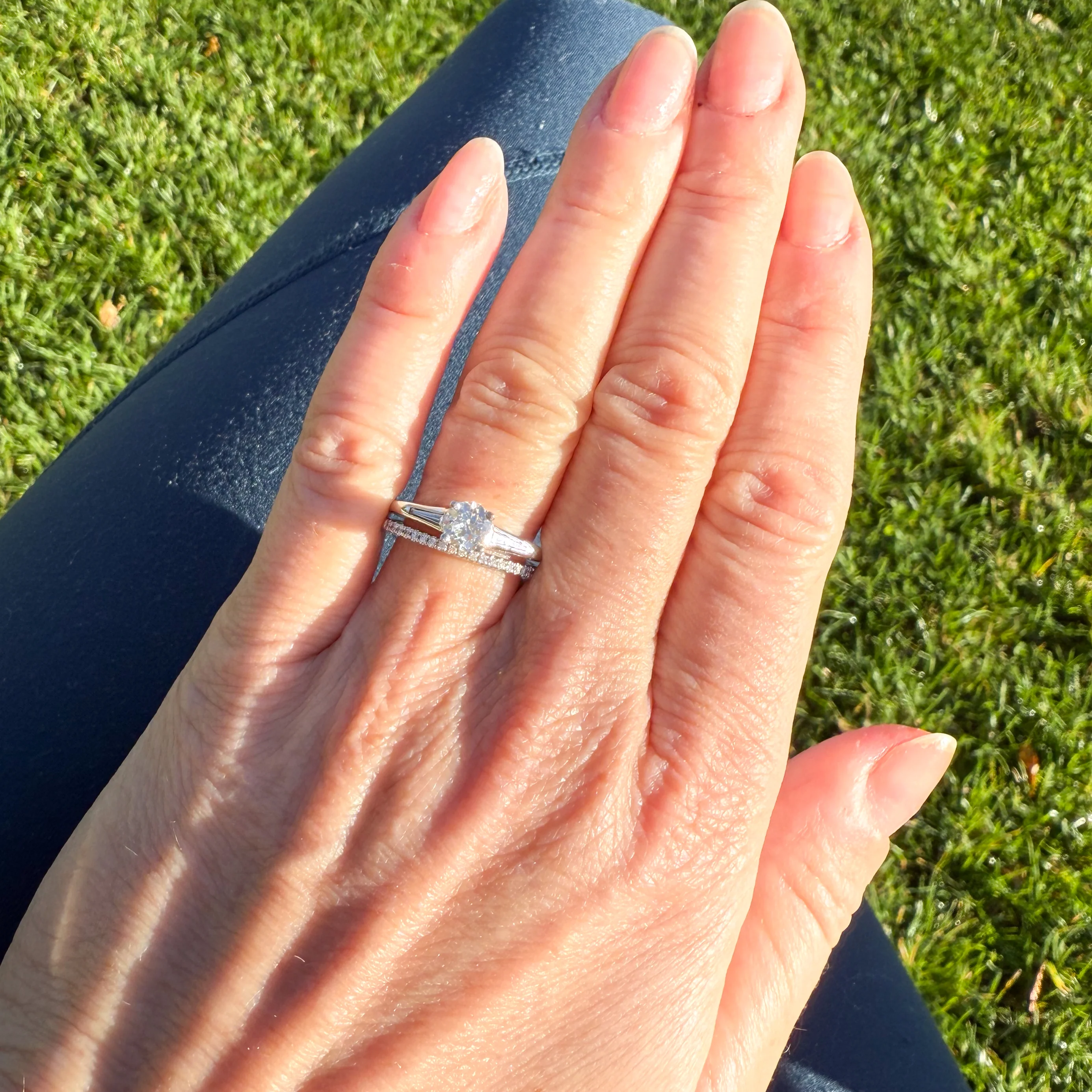 Vintage 0.59 Carat Old Cut Diamond Engagement Ring, circa 1935 - Image 6
