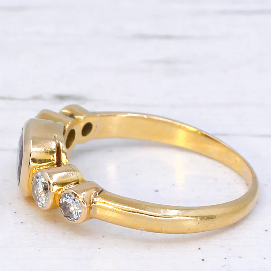 Vintage 0.65 Carat Ruby & 0.50 Carat Diamond Ring, circa 1970 - Image 4