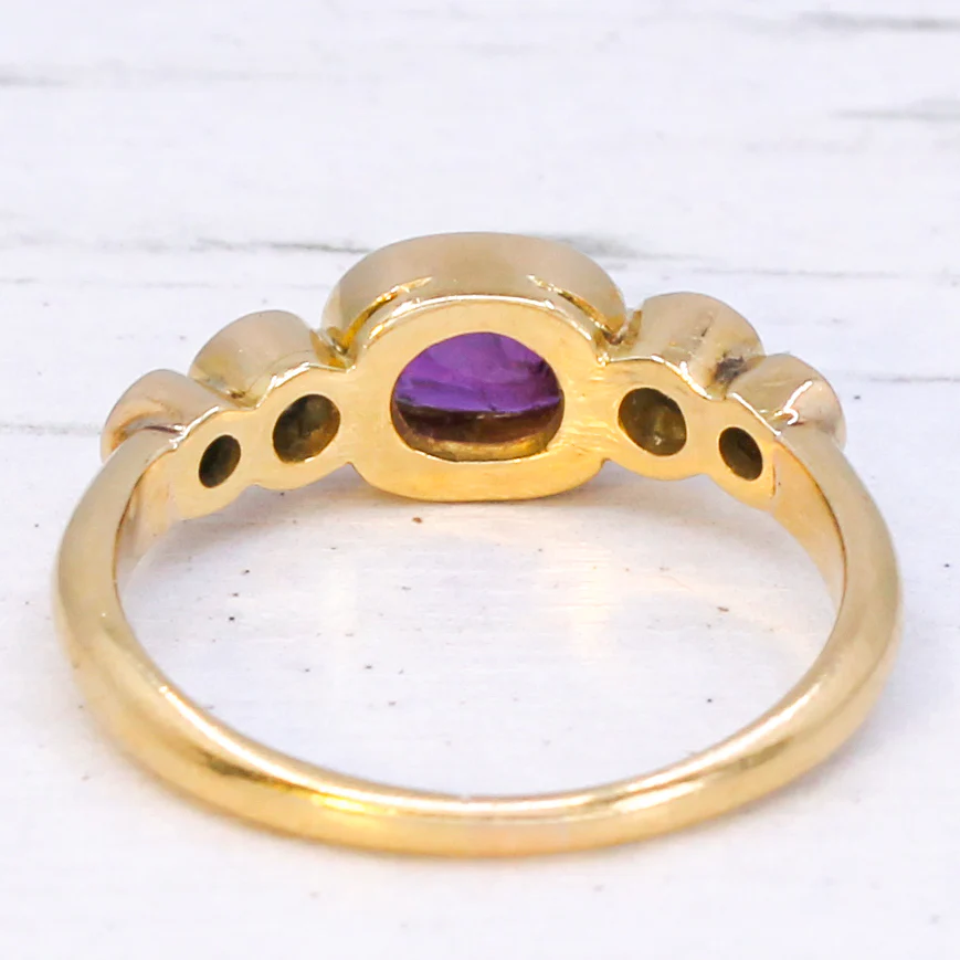 Vintage 0.65 Carat Ruby & 0.50 Carat Diamond Ring, circa 1970 - Image 5