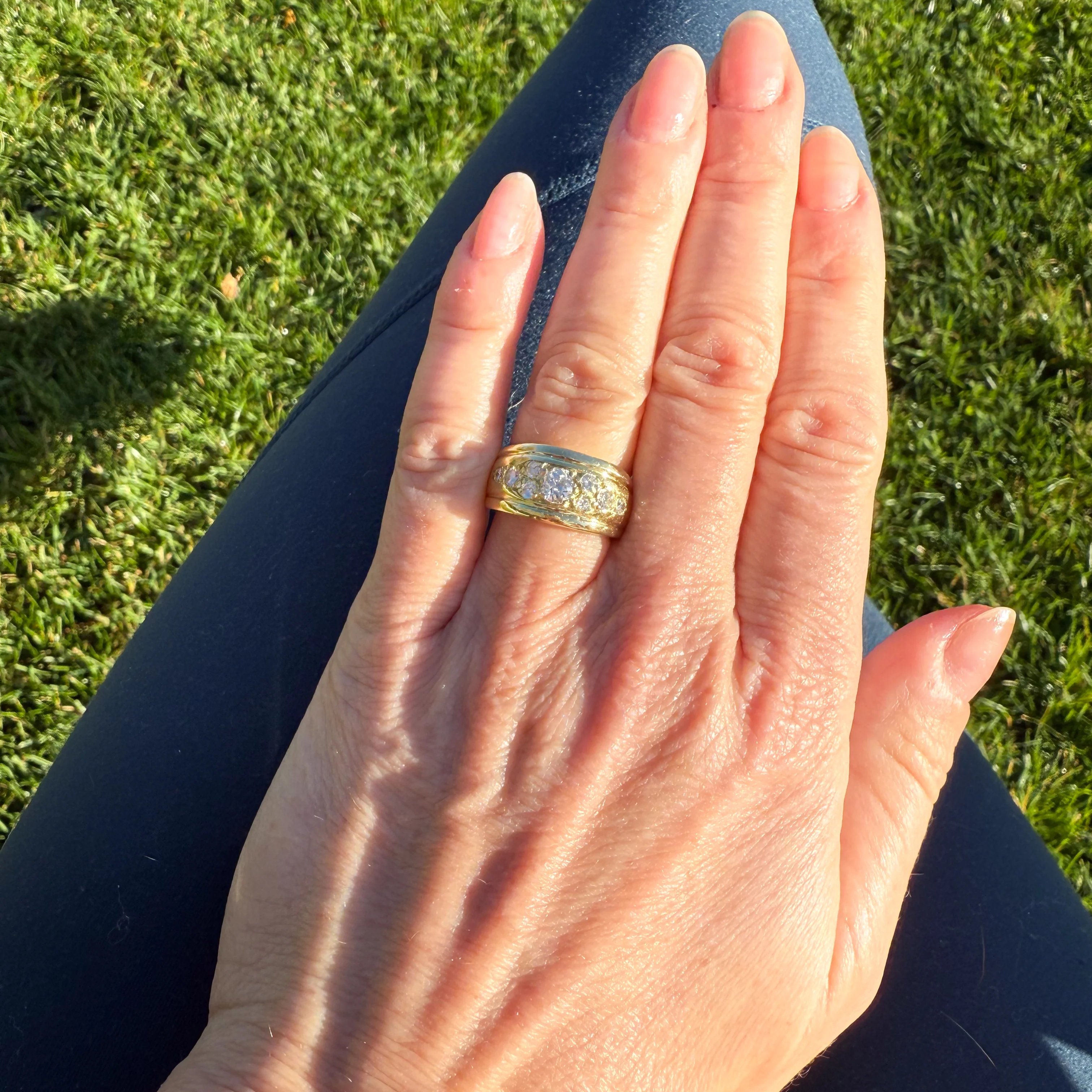Vintage 0.85 Carat Diamond Cluster Ring, circa 1960 - Image 7