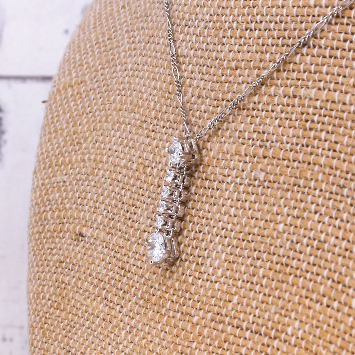Vintage 0.85 Carat Old European Cut Diamond Pendant, circa 1980 - Image 5