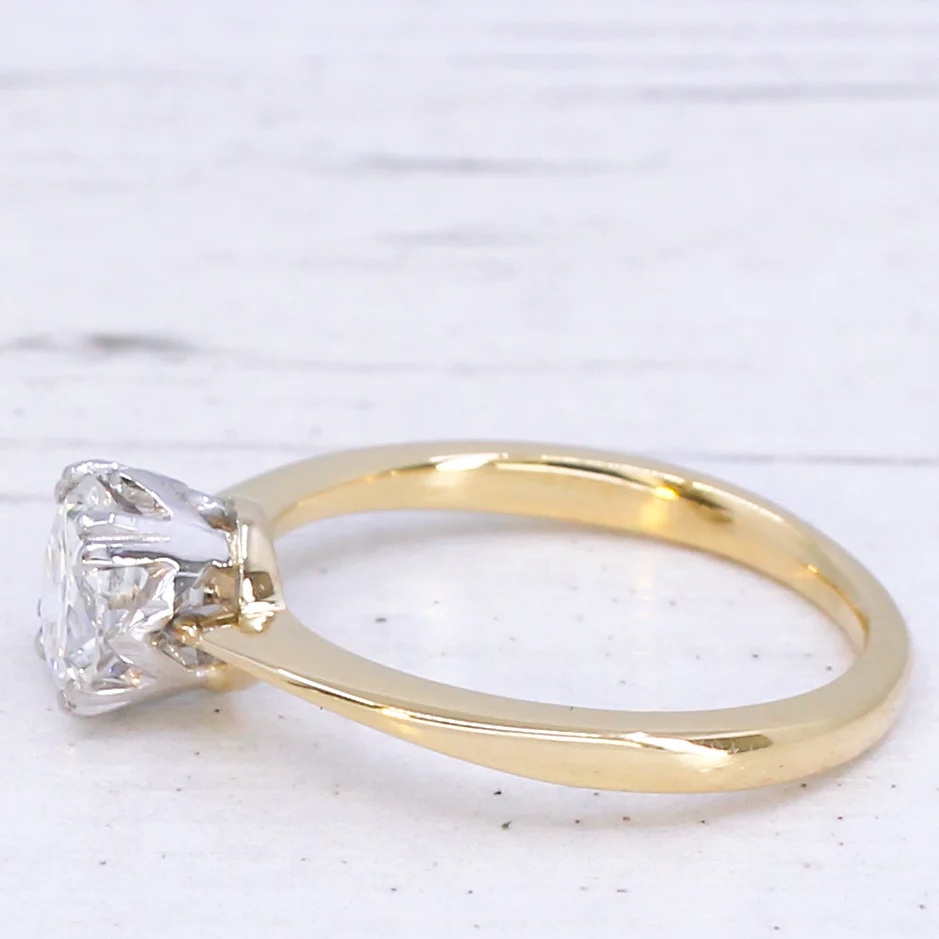 Vintage 1.00 Carat Old Cut Diamond Engagement Ring, circa 1935 - Image 4
