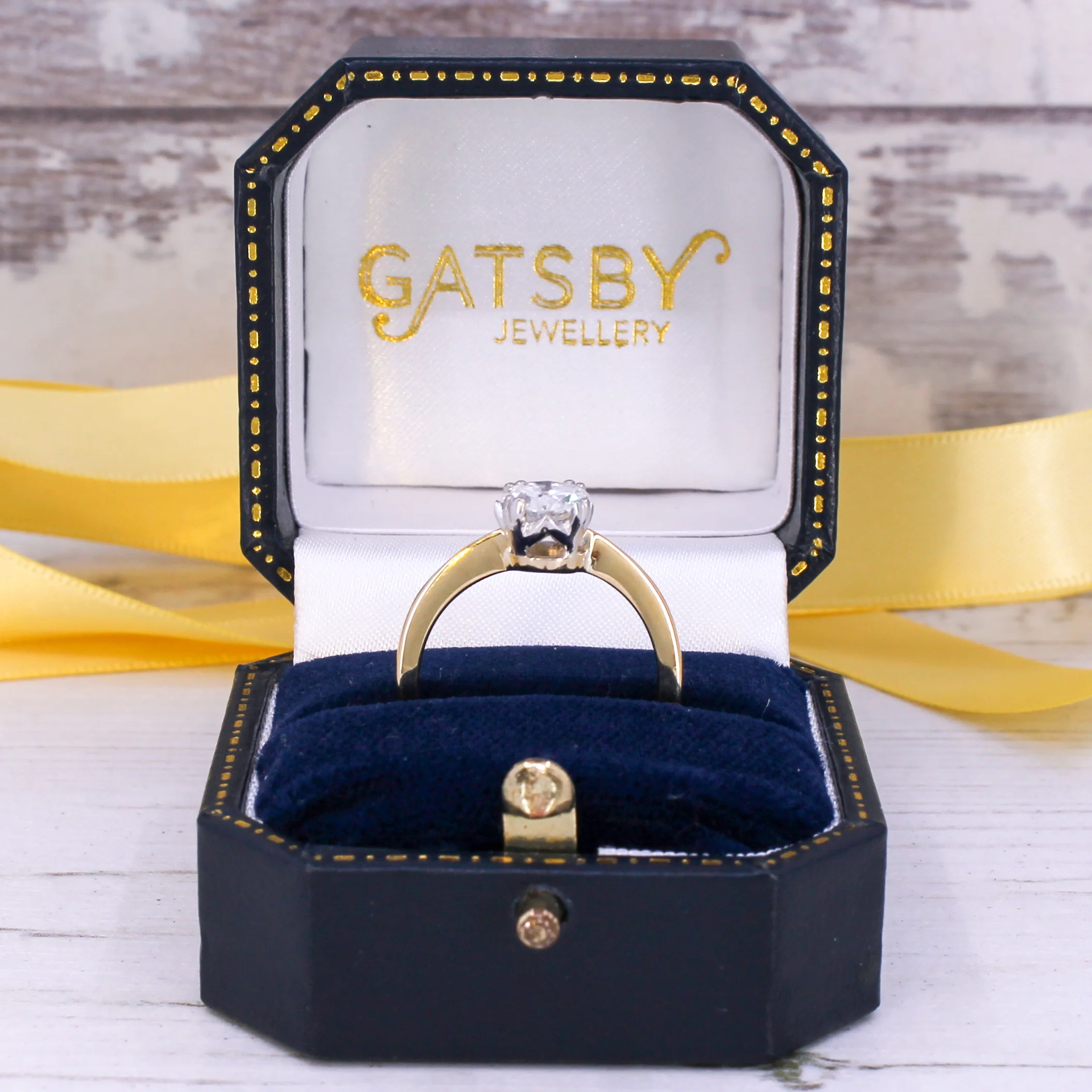 Vintage 1.00 Carat Old Cut Diamond Engagement Ring, circa 1935 - Image 8