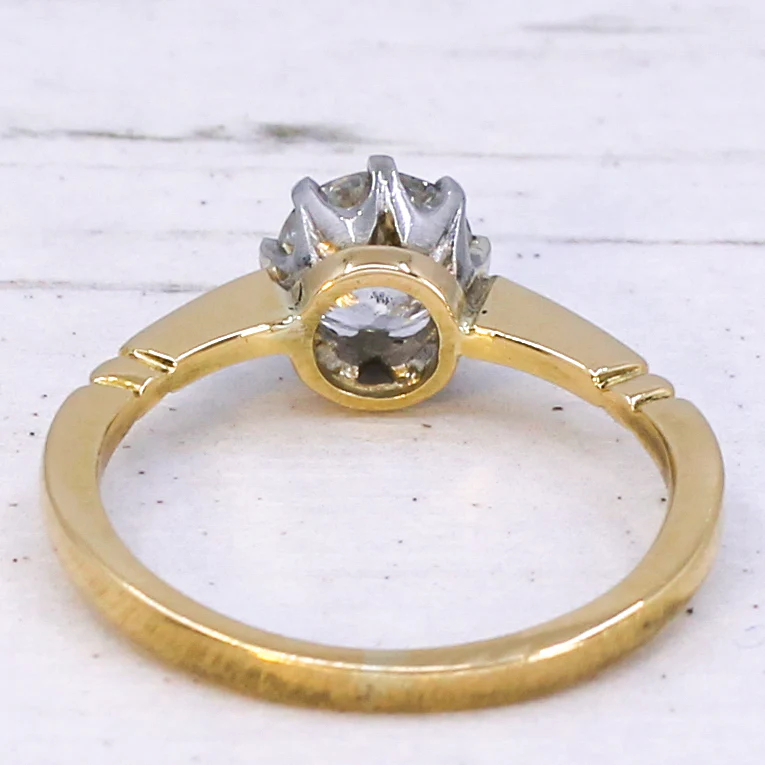 Vintage 1.02 Carat Old Cut Diamond Engagement Ring, circa 1940 - Image 5