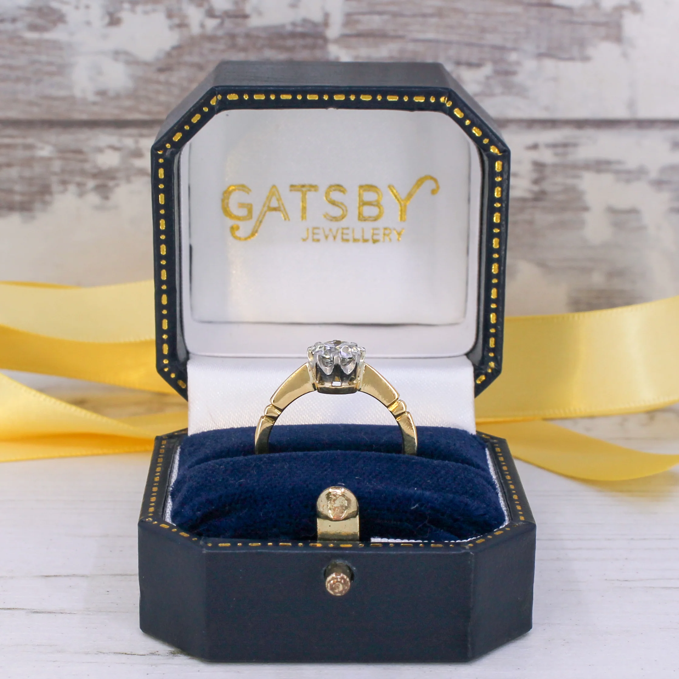 Vintage 1.02 Carat Old Cut Diamond Engagement Ring, circa 1940 - Image 8