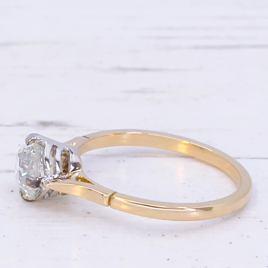 Vintage 1.09 Carat Old Cut Diamond Engagement Ring, circa 1935 - Image 4