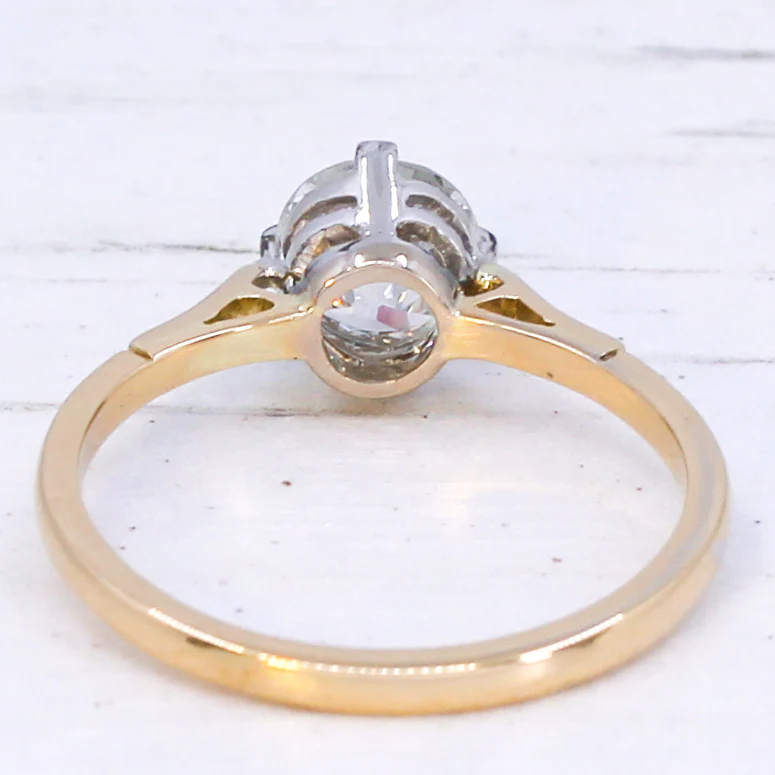 Vintage 1.09 Carat Old Cut Diamond Engagement Ring, circa 1935 - Image 5