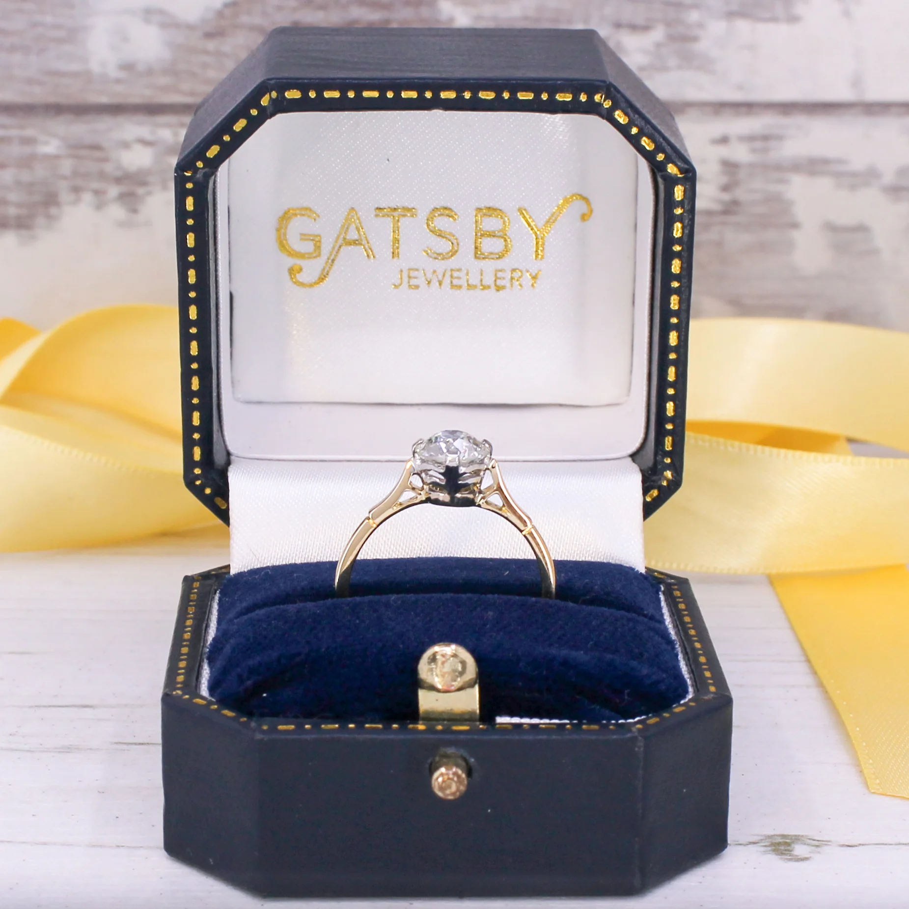 Vintage 1.09 Carat Old Cut Diamond Engagement Ring, circa 1935 - Image 8