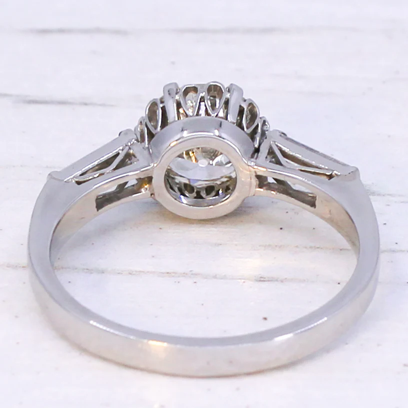 Vintage 1.15 Old Cut Diamond Engagement Ring, circa 1950 - Image 5