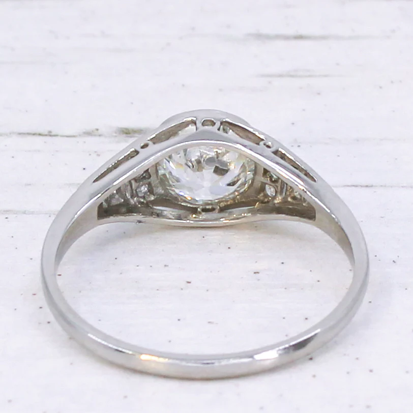 Vintage 1.19 Carat Old Cut Diamond Engagement Ring, circa 1930 - Image 5