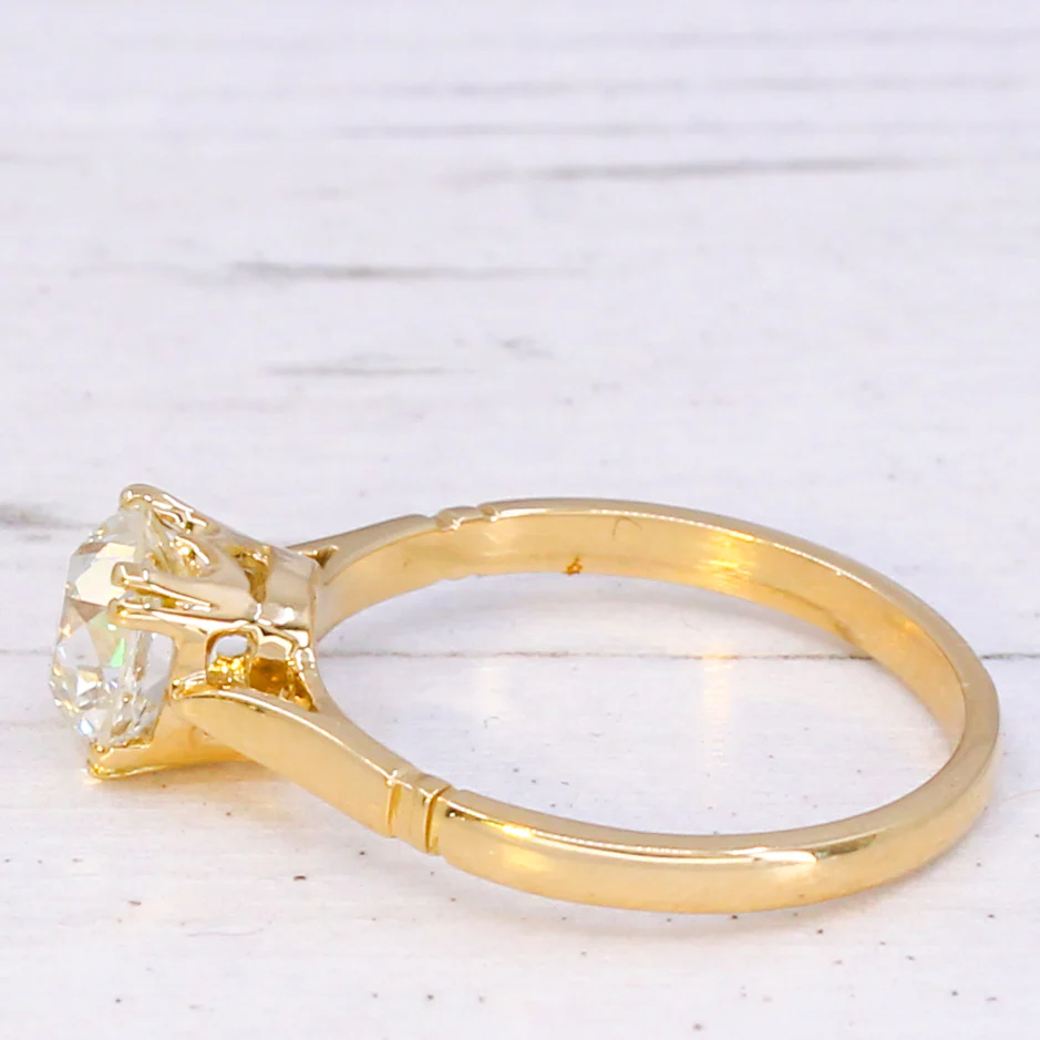 Vintage 1.26 Carat Old Cut Diamond Engagement Ring, circa 1920 - Image 4