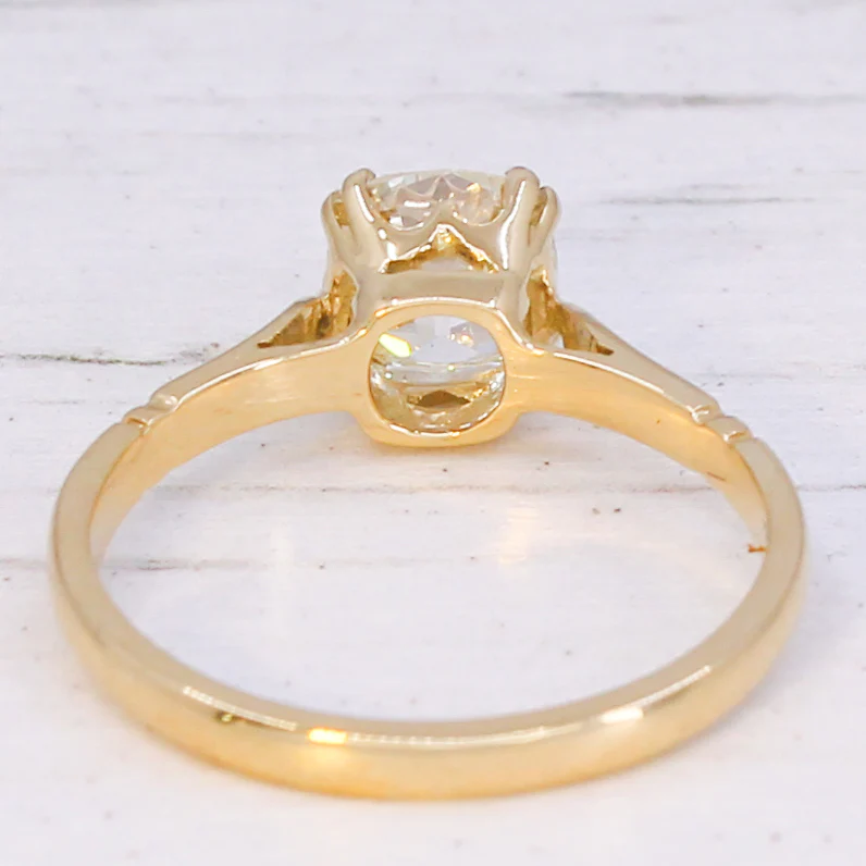 Vintage 1.26 Carat Old Cut Diamond Engagement Ring, circa 1920 - Image 5