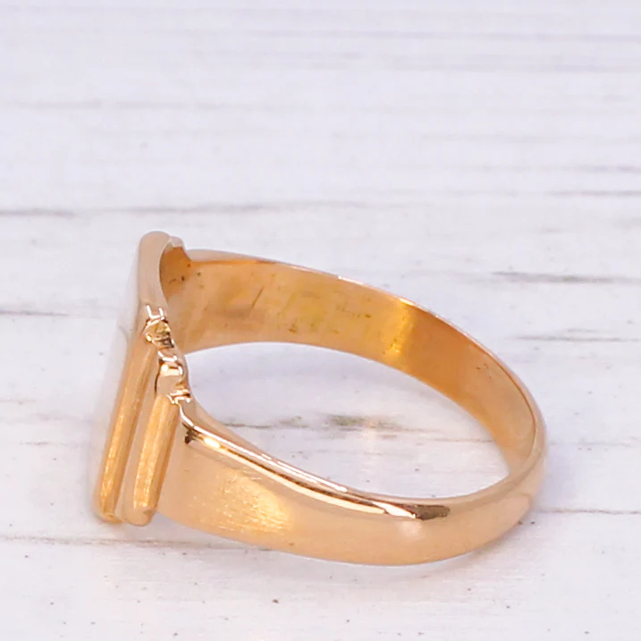 Vintage 22k Signet Ring - Image 4