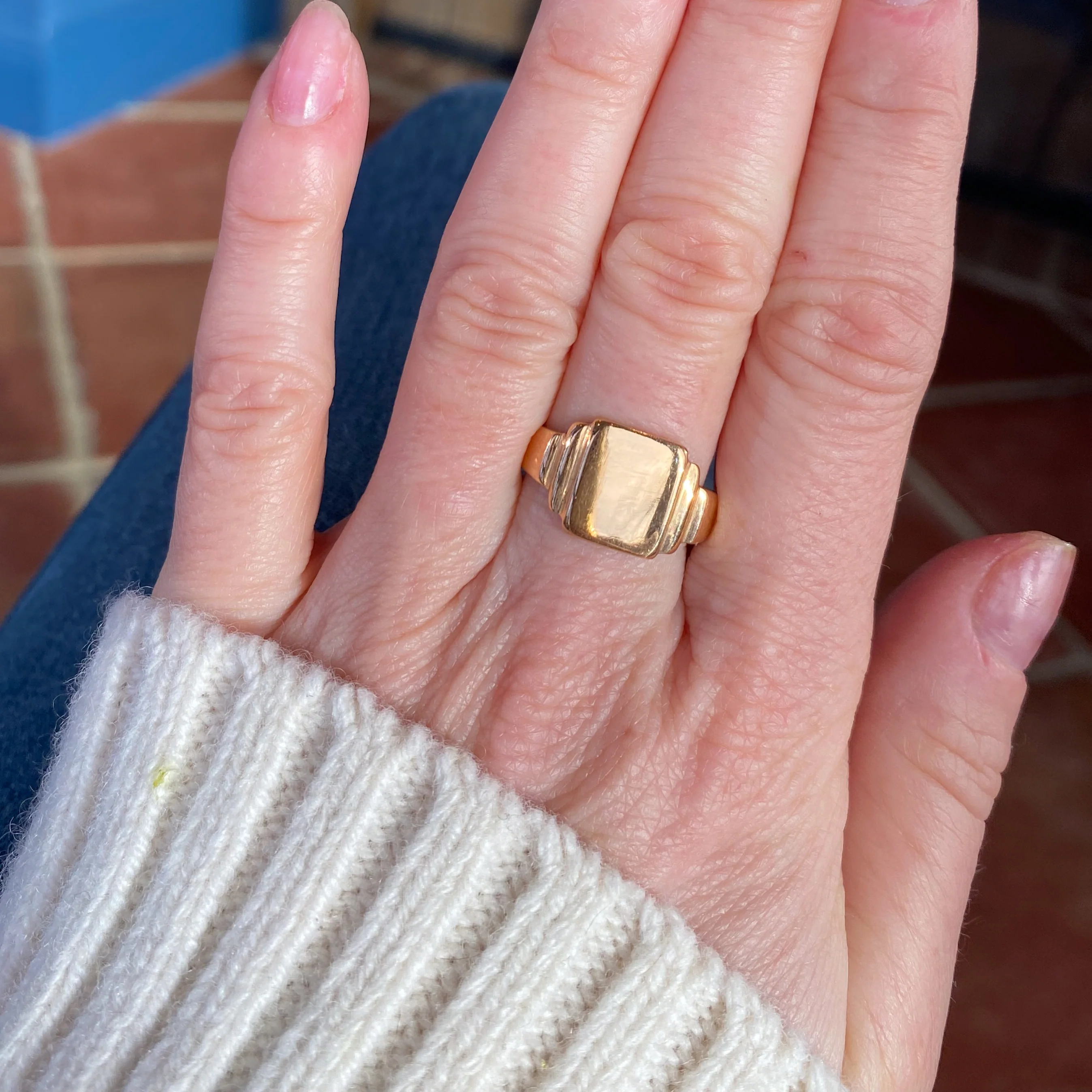 Vintage 22k Signet Ring - Image 6