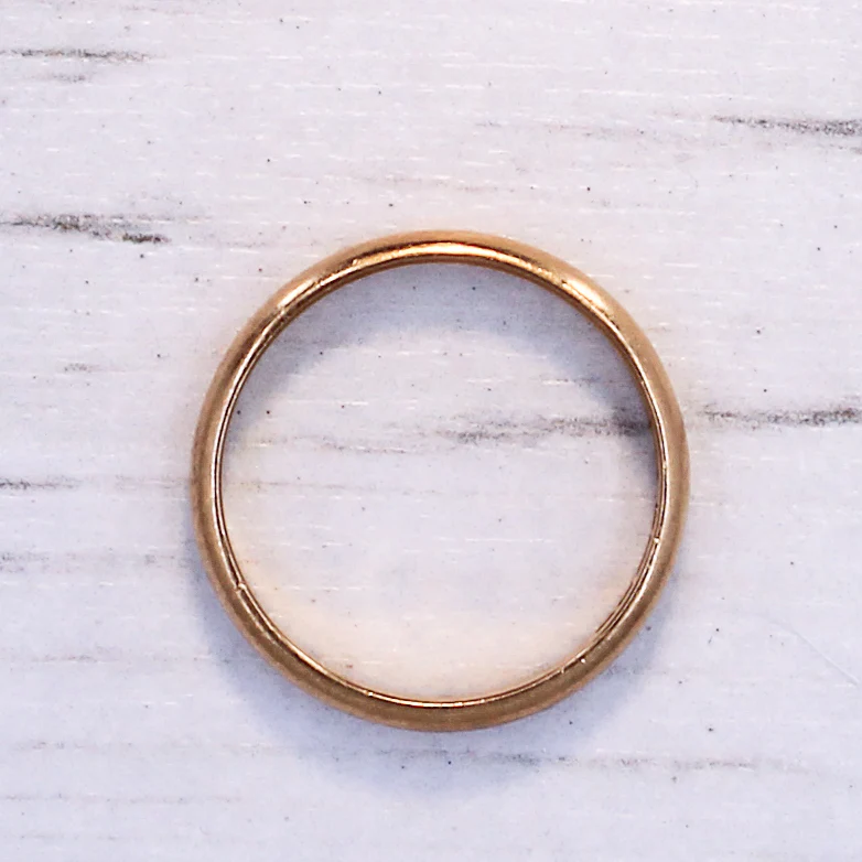 Vintage 22k Yellow Gold Wedding Band Ring, dated 1955, size M 1/2 - Image 6