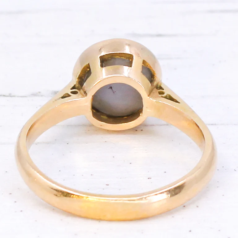 Vintage 4.25 Carat Unheated Ceylon Star Sapphire Ring, circa 1950 - Image 5